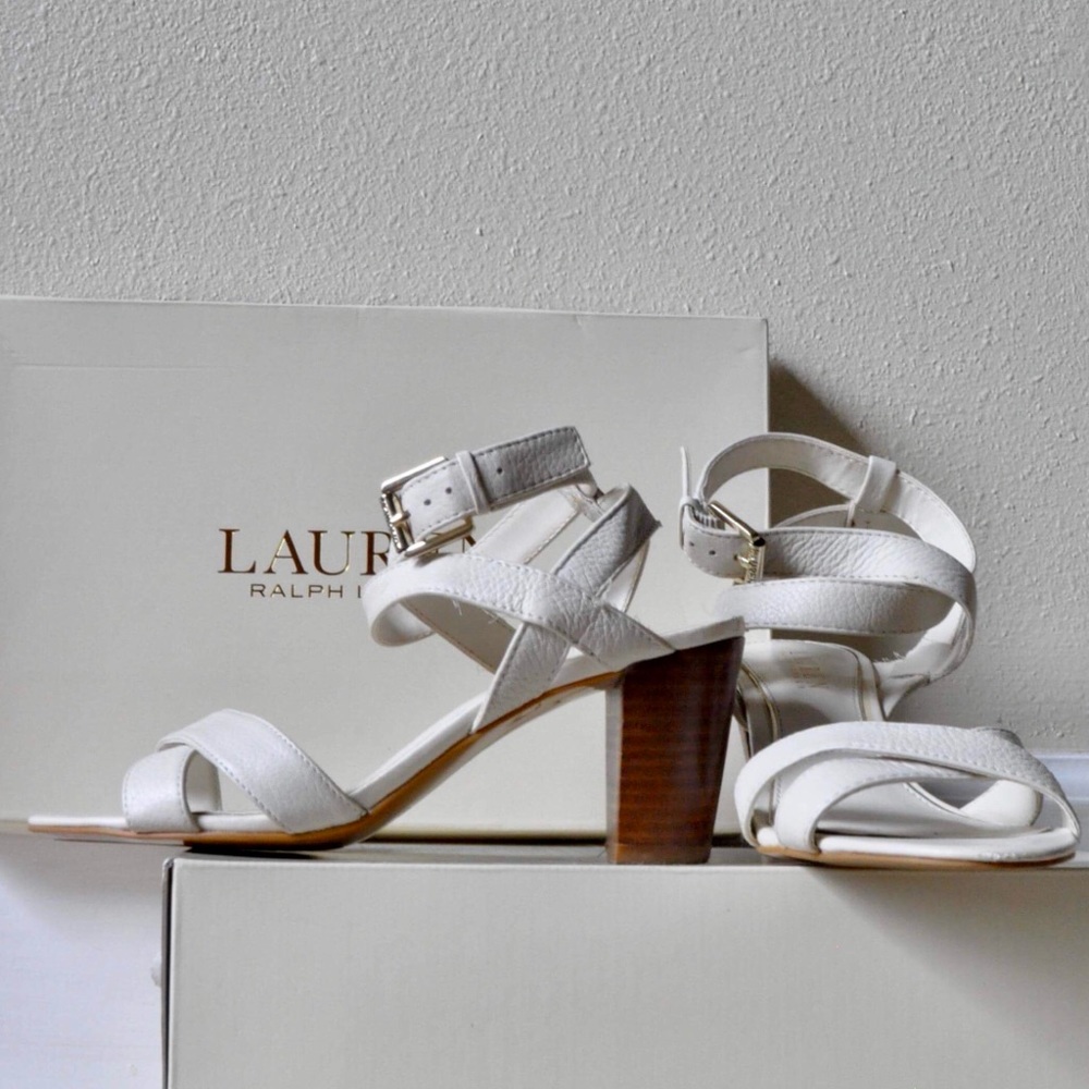 Ralph Lauren strappy heels